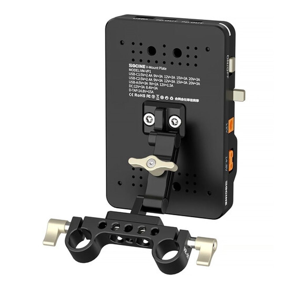 ZGCINE Plaque de Montage en V Inclinable sur Tige de 15mm