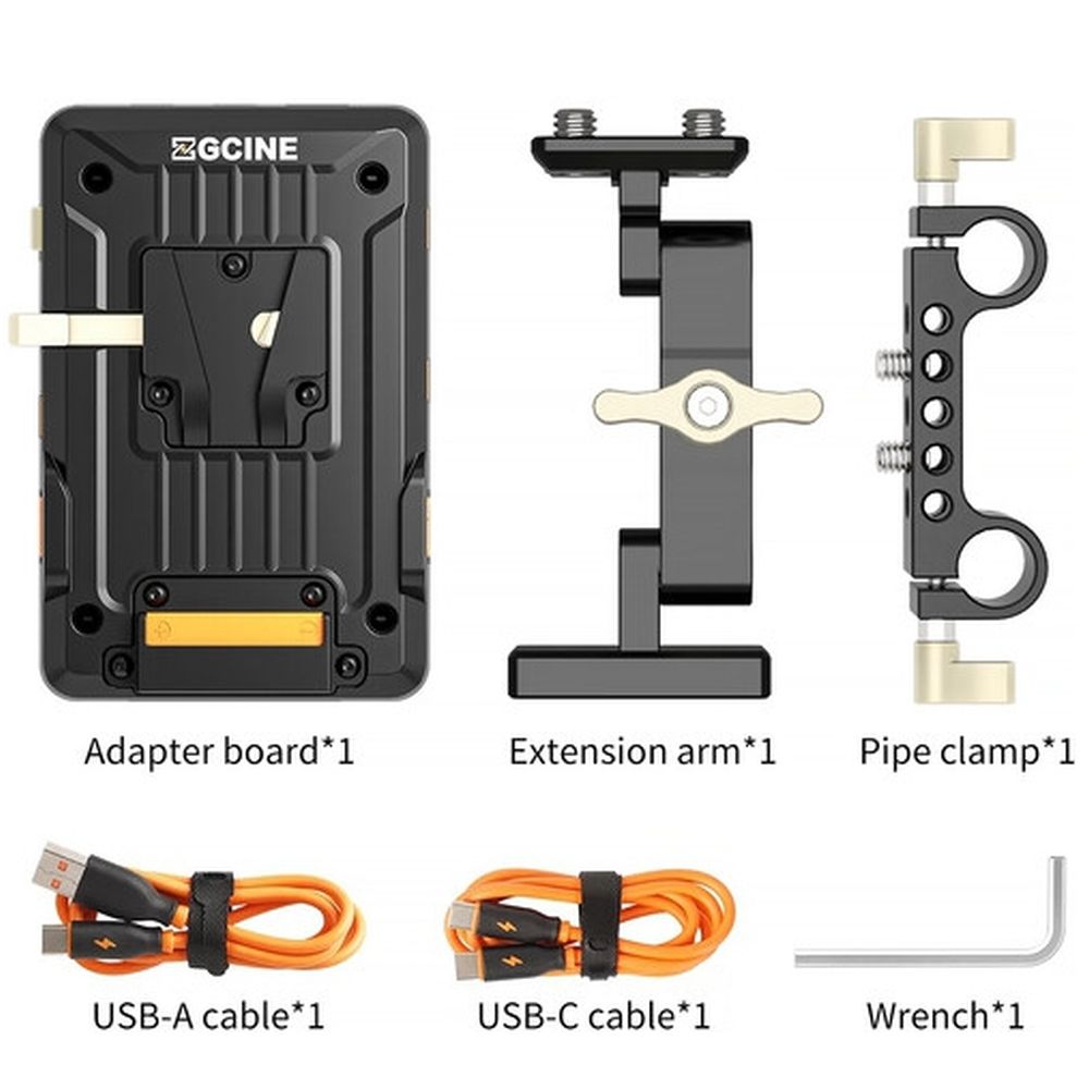 ZGCINE Plaque de Montage en V Inclinable sur Tige de 15mm