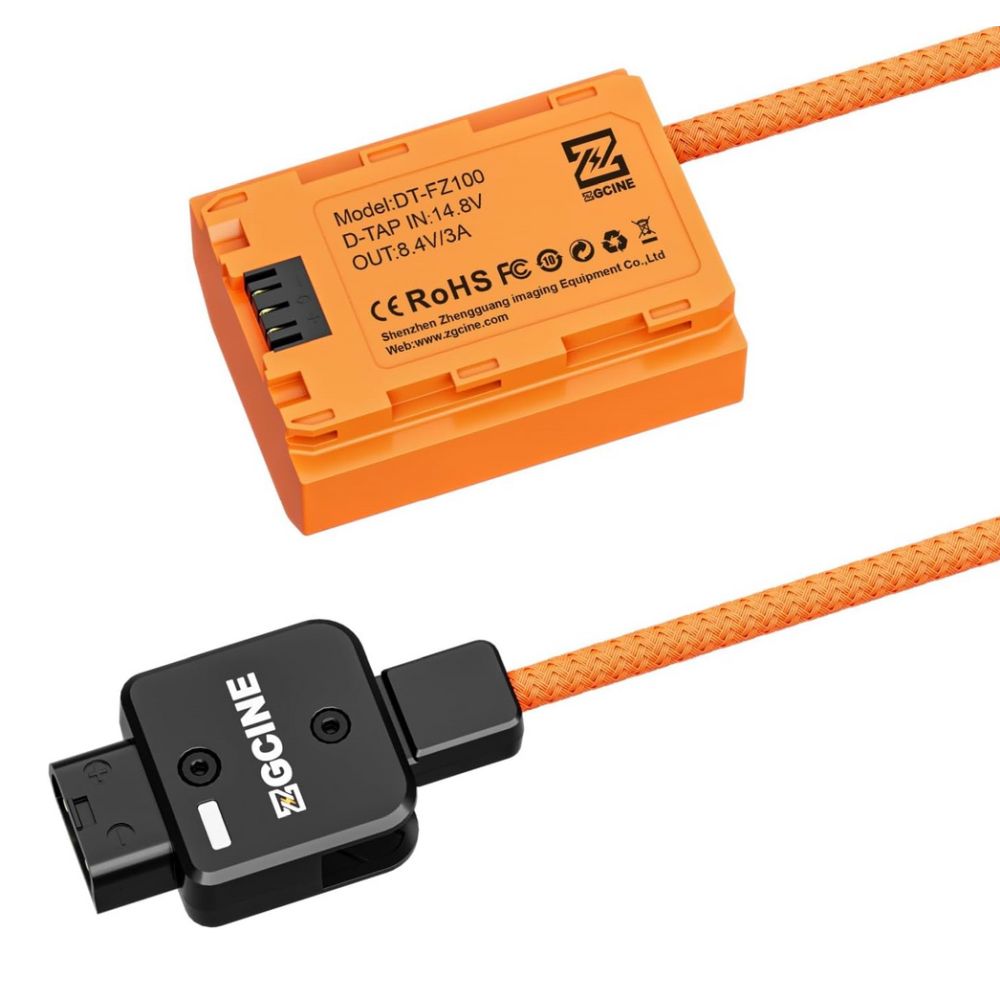 ZGCINE D-Tap To NP-FZ100 Dummy Batterie Câble (Câble de Batterie Factice NP-FZ100)