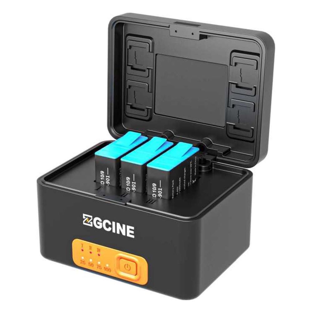 ZGCINE Étui de chargement de la batterie GoPro + 3x la batterie 901