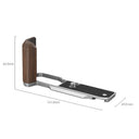 SmallRig 4803 Poignée en bois en forme de L pour Nikon Z fc, argenté