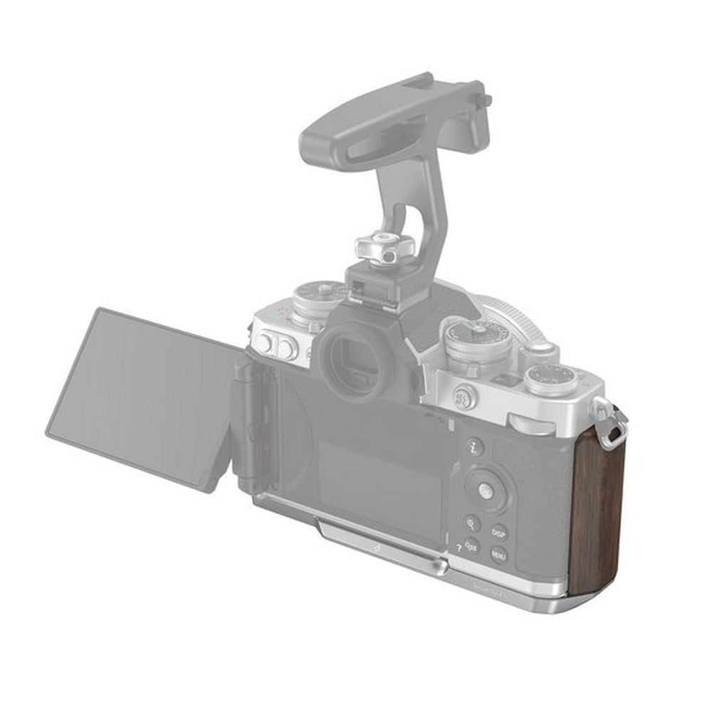 SmallRig 4803 Poignée en bois en forme de L pour Nikon Z fc, argenté