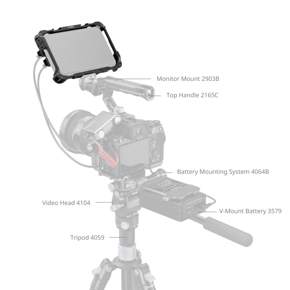 Kit de cage de moniteur SmallRig 5030 pour Atomos Shinobi II