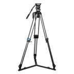 Sirui Trépied vidéo à deux pieds 75mm demi-bol + tête fluide professionnelle VHS10