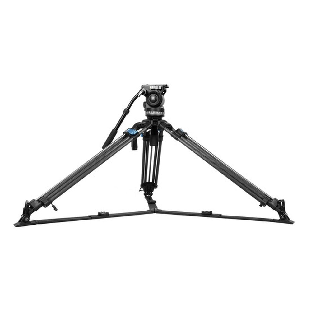 Sirui Trépied vidéo à deux pieds 75mm demi-bol + tête fluide professionnelle VHS10