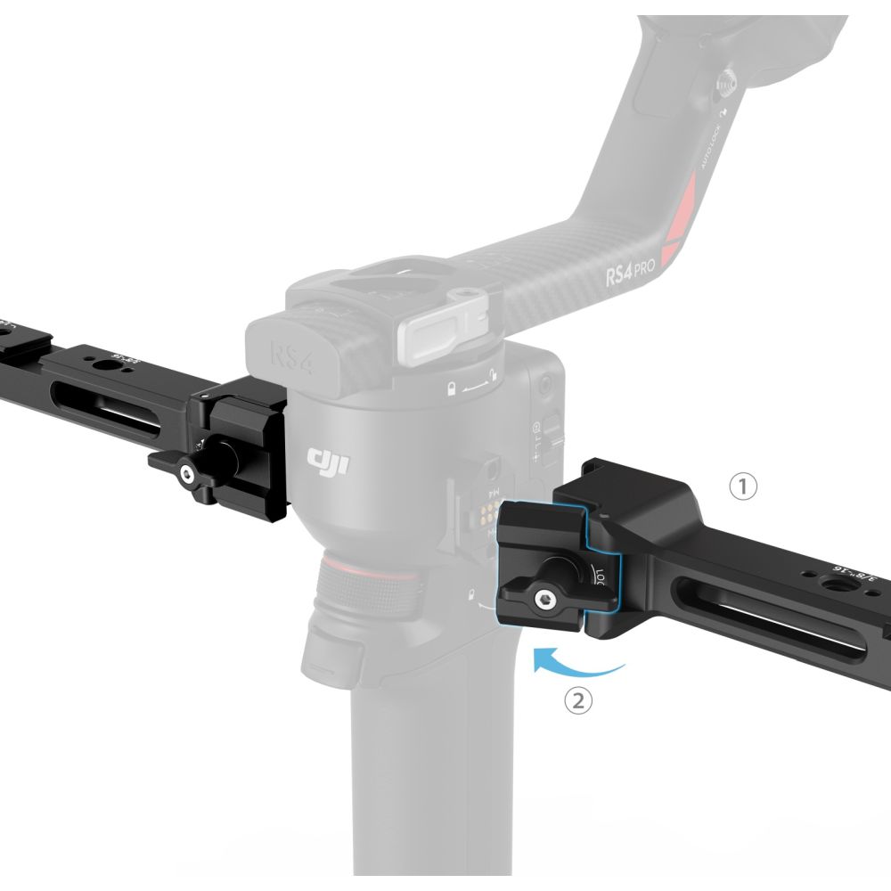 SmallRig 4327 Poignée double de contrôle de la mise au point pour la série DJI RS