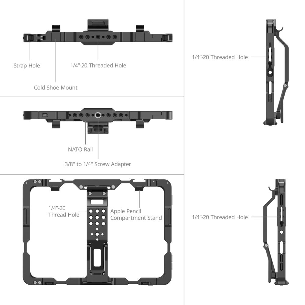 SmallRig MD5058 Cage pour iPad mini 6 / A17 Pro
