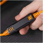 Tether Tools TetherPro Optima 10G USB-C, 31' (9,4m), Orange Droit