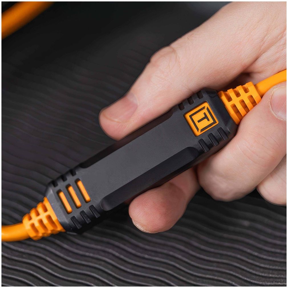 Tether Tools TetherPro Optima 10G USB-C, 31' (9,4m), Orange Droit