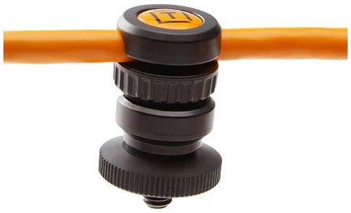 Tether Tools TetherPro Optima 10G Mobile Tethering Kit, 6' (1.8m), Orange Droit, AeroTab Large ThreadMount