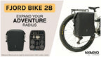 NYA-EVO FJORD BIKE 28 Graphite Noir 28L sacoche à roulettes étanche pour vélo (2-pack)