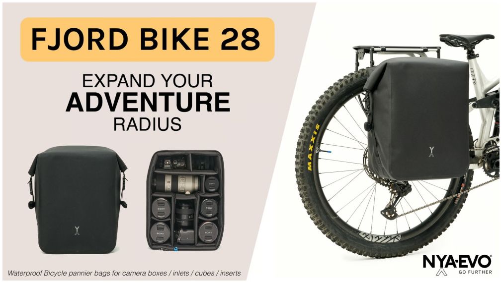 NYA-EVO FJORD BIKE 28 Graphite Noir 28L sacoche à roulettes étanche pour vélo (2-pack)