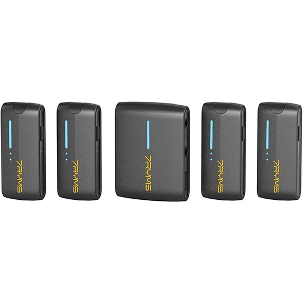 7RYMS iRay DW40 wireless microphone with 4 transmitters, black