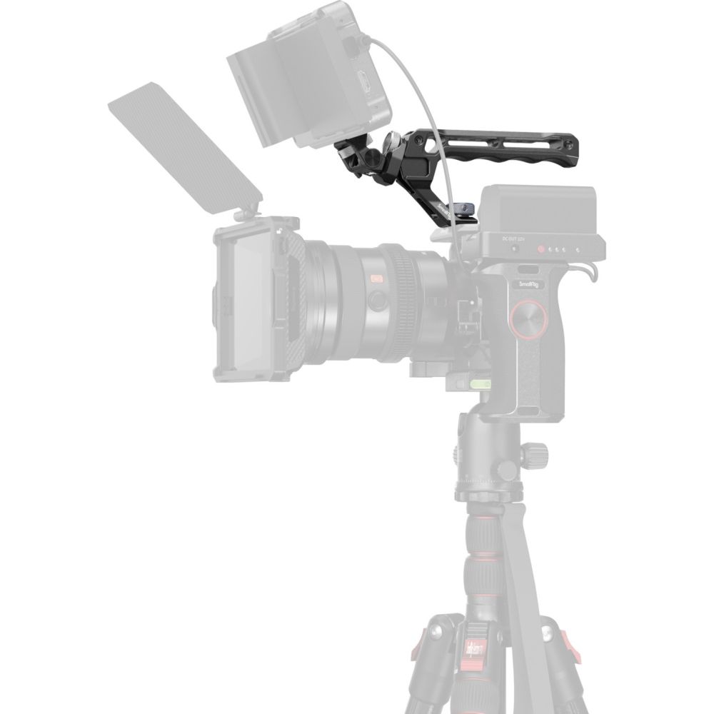 SmallRig 5323 Poignée supérieure avec kit de support de moniteur (compatible avec la vis ARRI 3/8"-16)