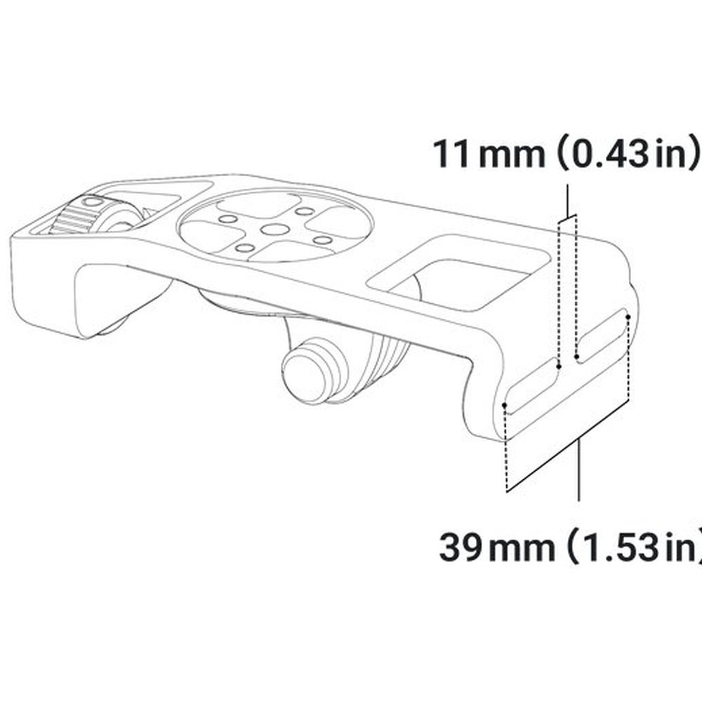 Support pour compteur de vélo INSTA360 (guidon indépendant)