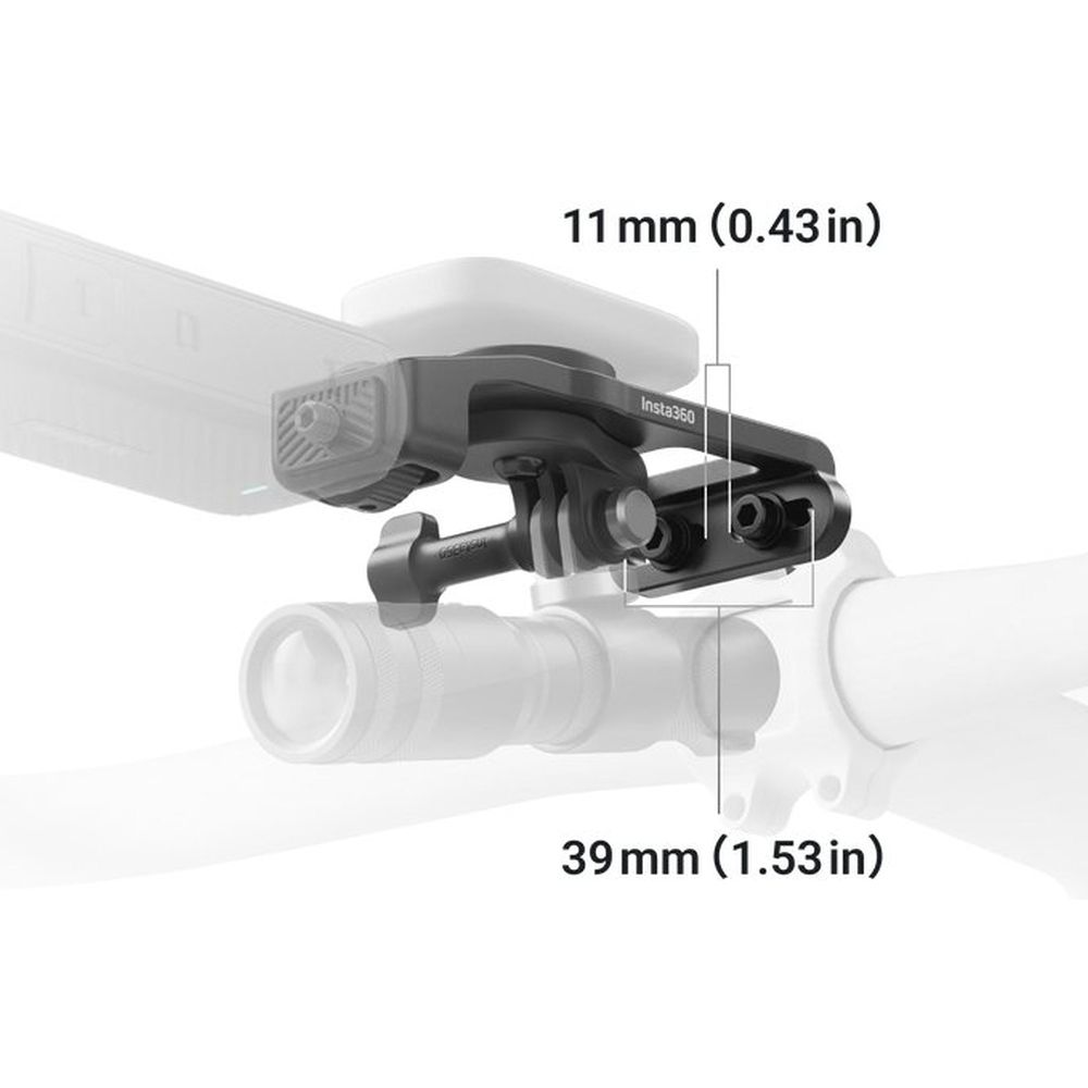 Support pour compteur de vélo INSTA360 (guidon indépendant)