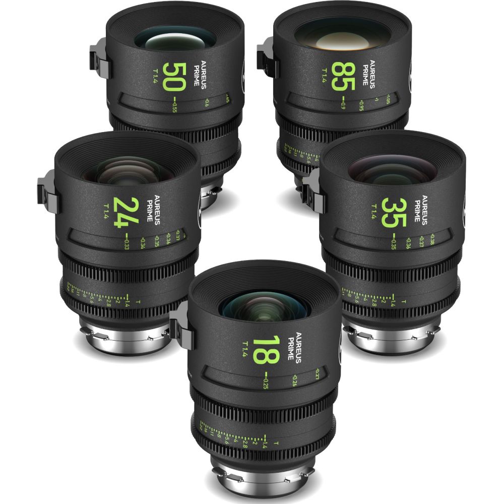NiSi AUREUS PRIME SET PL-Mount (18/T1.4, 24/T1.4 ,35/T1.4, 50/T1.4, 85/T1.4), 1x Hardshell Étui