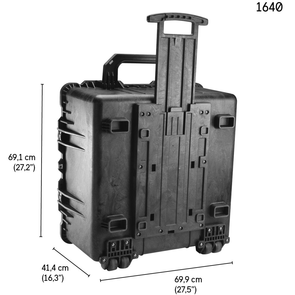 Peli 1640 Foam Noir