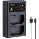 K&F Concept LP-E6NH Chargeur de batterie double USB-C