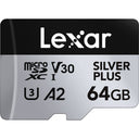 Lexar Pro Argent Plus 64 Go MicroSDXC V30 - R205/W150 Mo/s