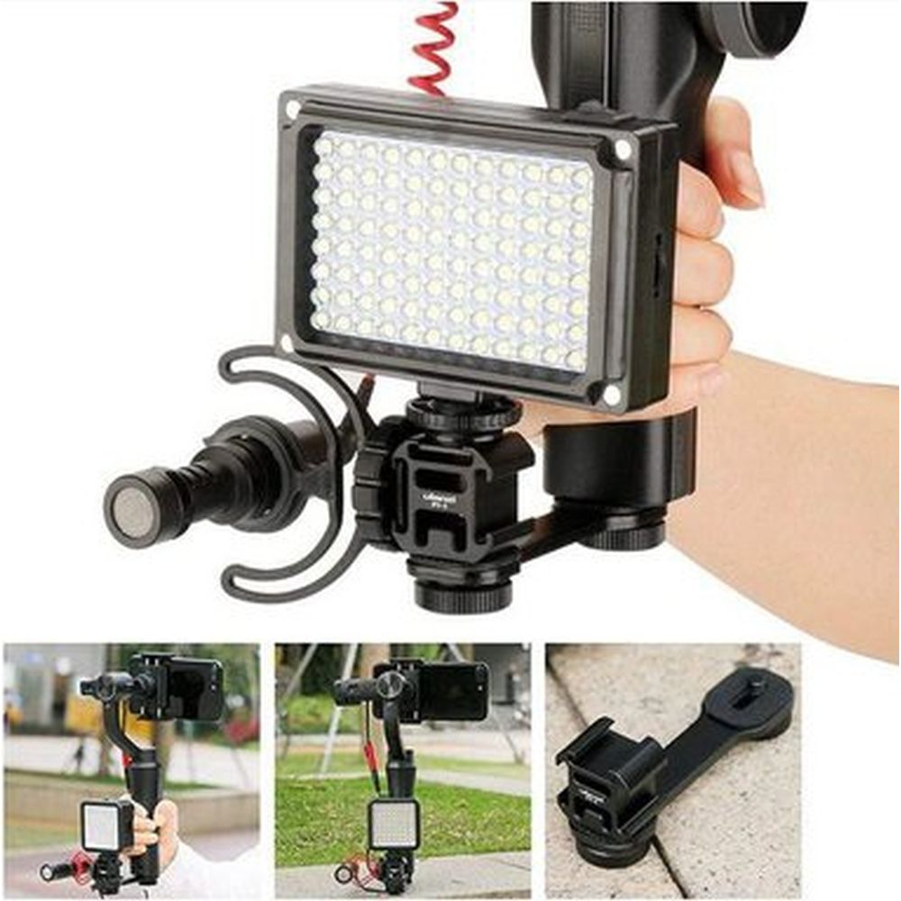 Ulanzi PT-3 Griffe Froide Triple Monture avec pièce d'Extension