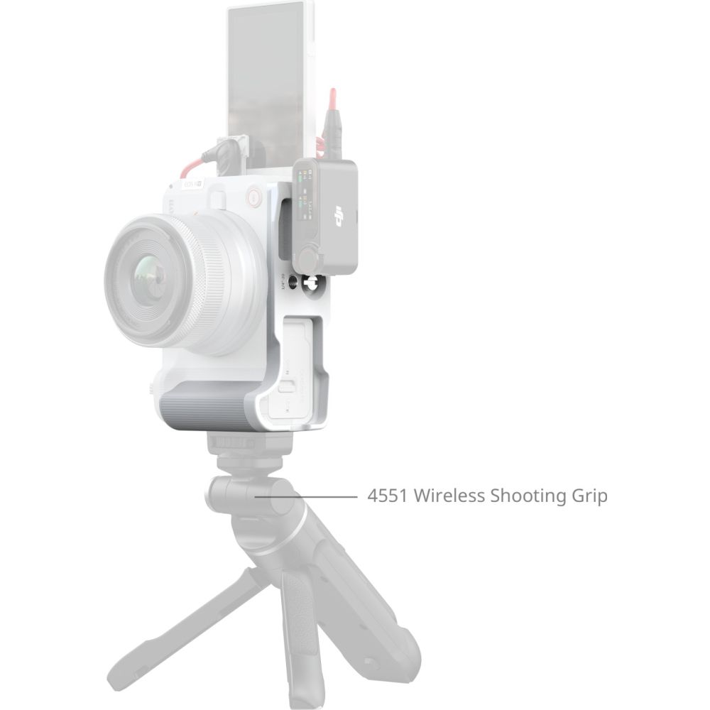 SmallRig 5430 L-Shaped Mount Plate with Handle for Canon EOS R50 V, white