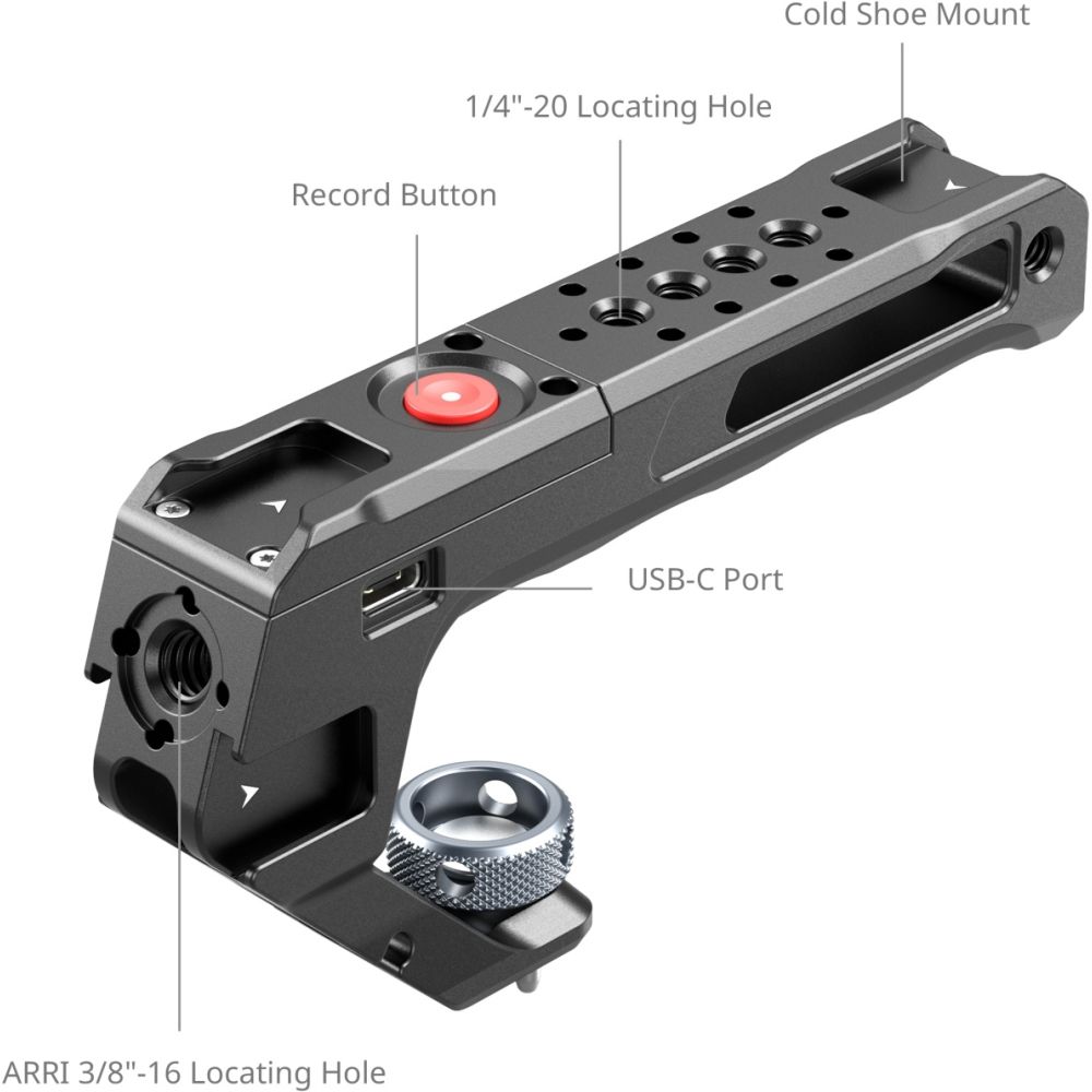 SmallRig 4927 Poignée supérieure avec gâchette Rec (vis de fixation ARRI)