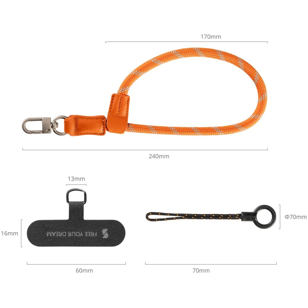 SmallRig 5302 FilMov Phone Dragonne, Orange