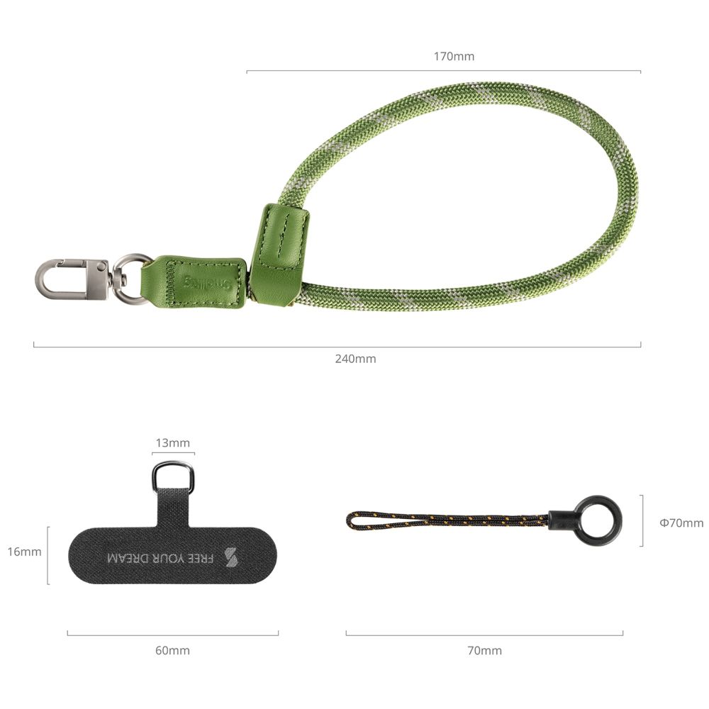 SmallRig 5303 FilMov Phone Dragonne, Vert