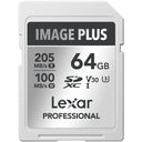 Lexar Image Plus Carte SD UHS-I V30 R205/W150 MB/s - 64GB