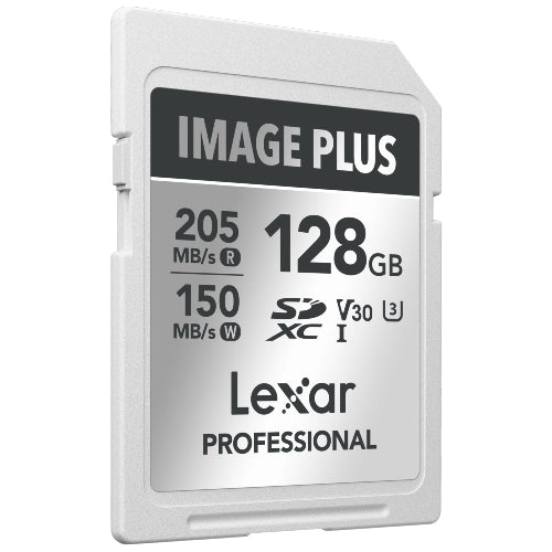 Lexar Image Plus Carte SD UHS-I V30 R205/W150 MB/s - 128GB