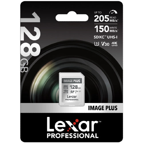 Lexar Image Plus Carte SD UHS-I V30 R205/W150 MB/s - 128GB