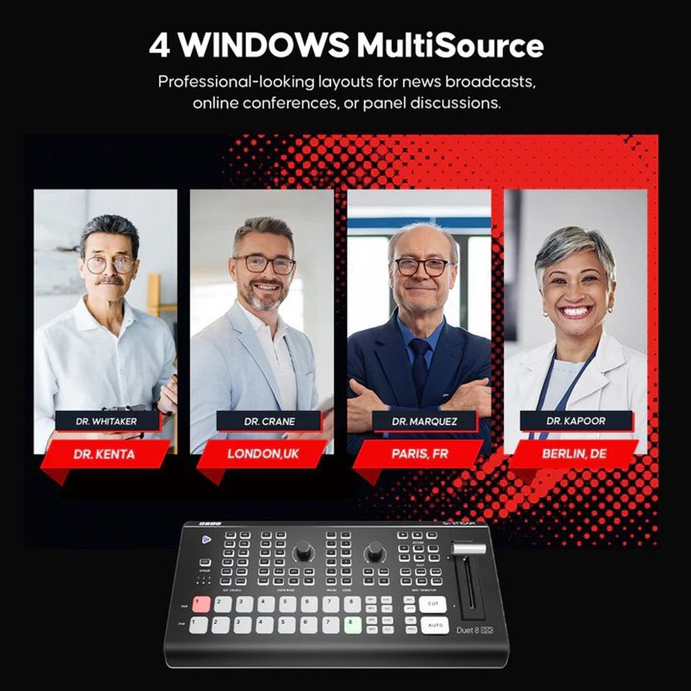 Osee Multicamera live streaming switcher ISO SDI & HDMI