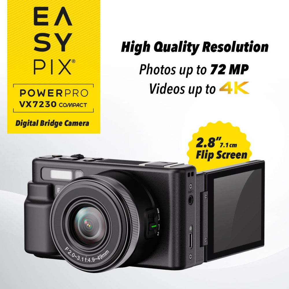 Easypix PowerPro VX7230 Compact WiFi Appareil Photo Bridge