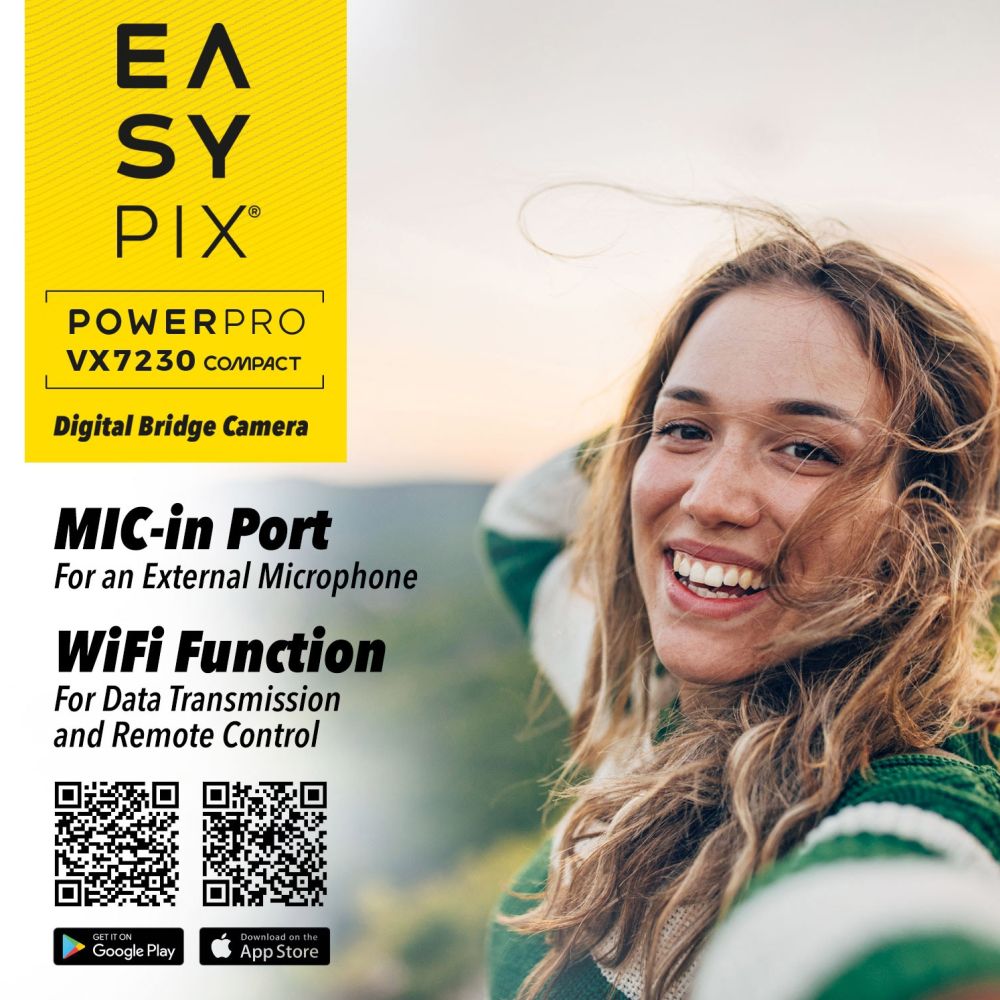 Easypix PowerPro VX7230 Compact WiFi Appareil Photo Bridge