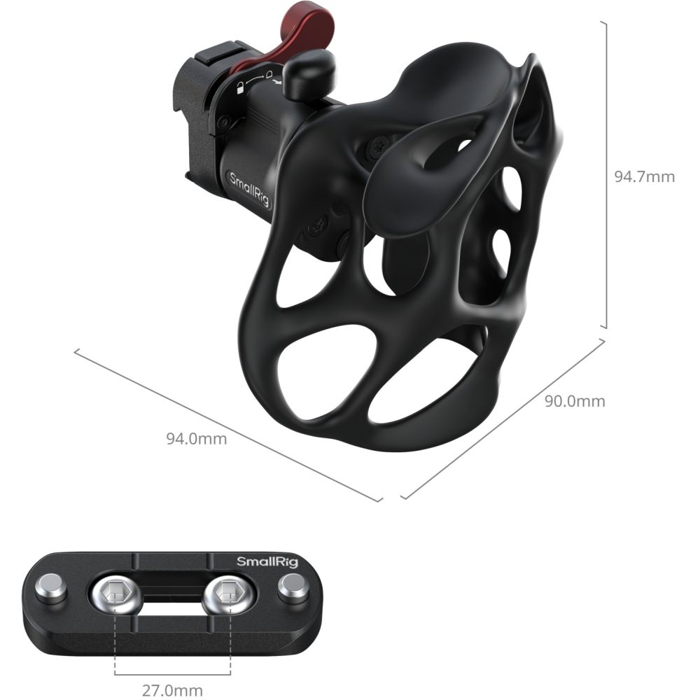 SmallRig 5243 Manche à liquide de la série "ImageGrip" avec pince NATO (côté droit)