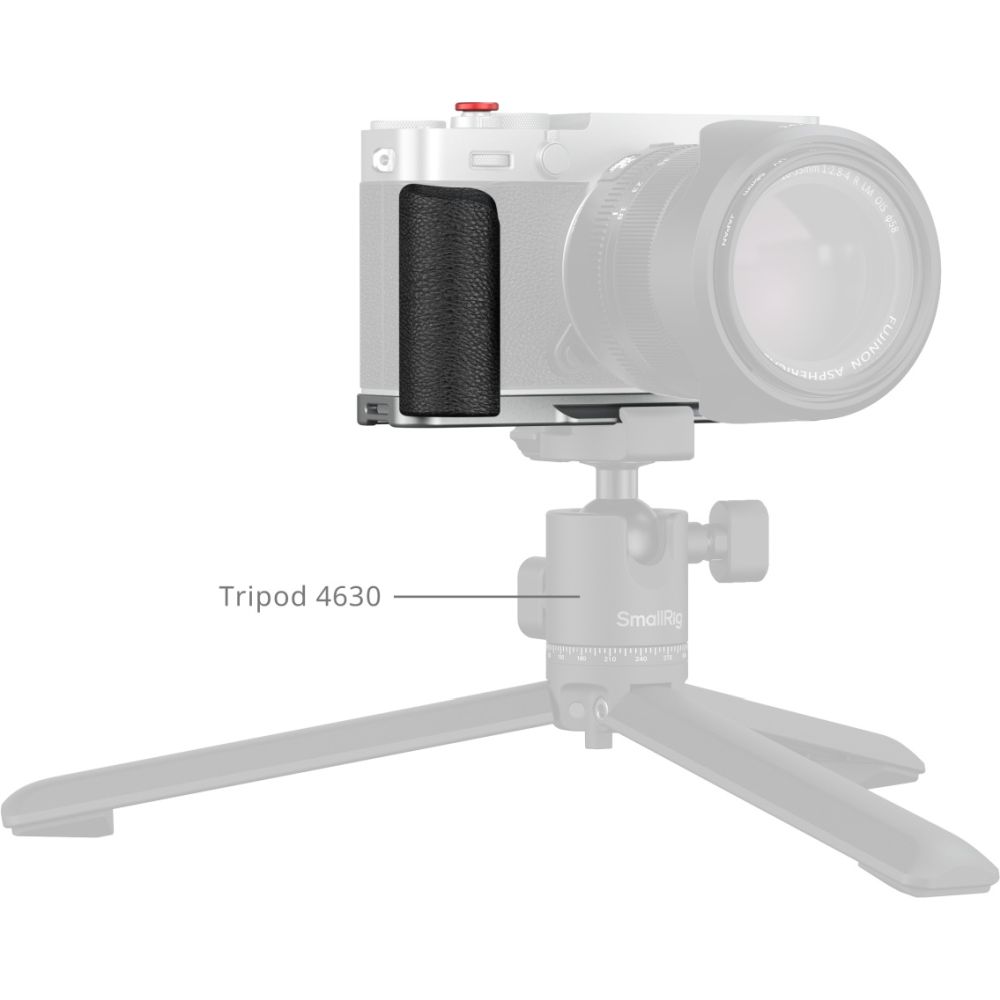 SmallRig 5447 L-Shaped Mount Plate with Silicone Handle for Fujifilm X-E5, silver