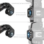 SmallRig 5252 Poignée supérieure en bois avec vis de positionnement 1/4"-20 et ARRI 3/8"-16