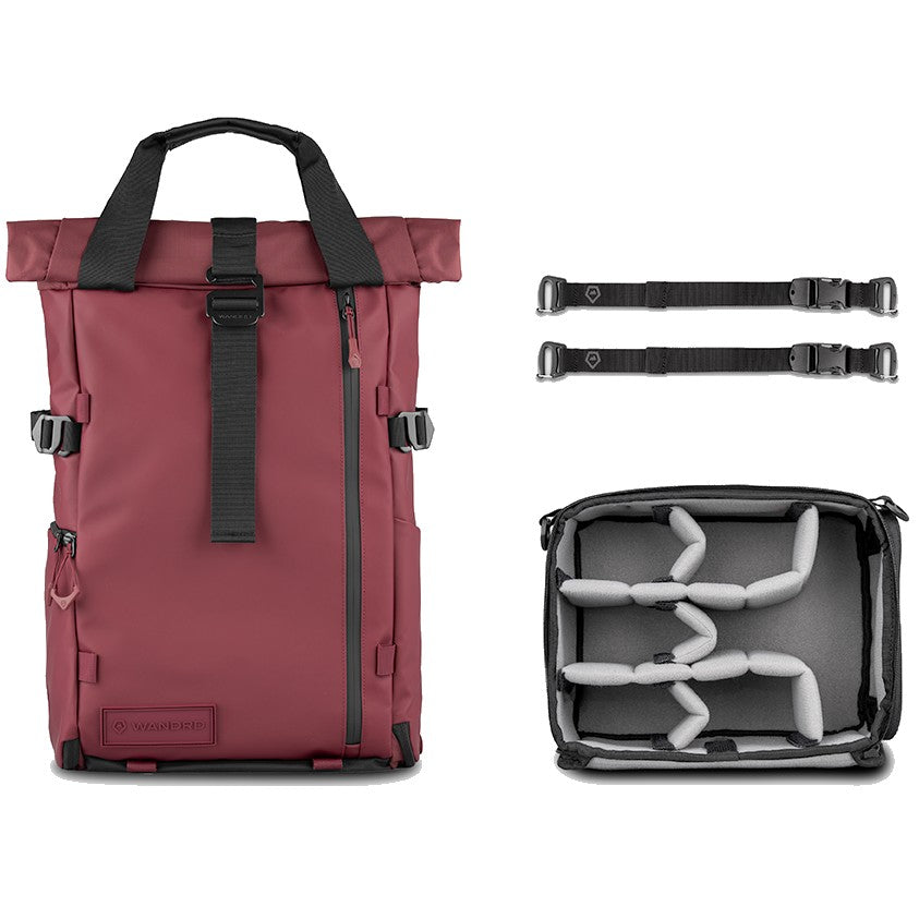 WANDRD PRVKE Photo Bundle Sac à dos V4 - Rhone Burgundy - 21L