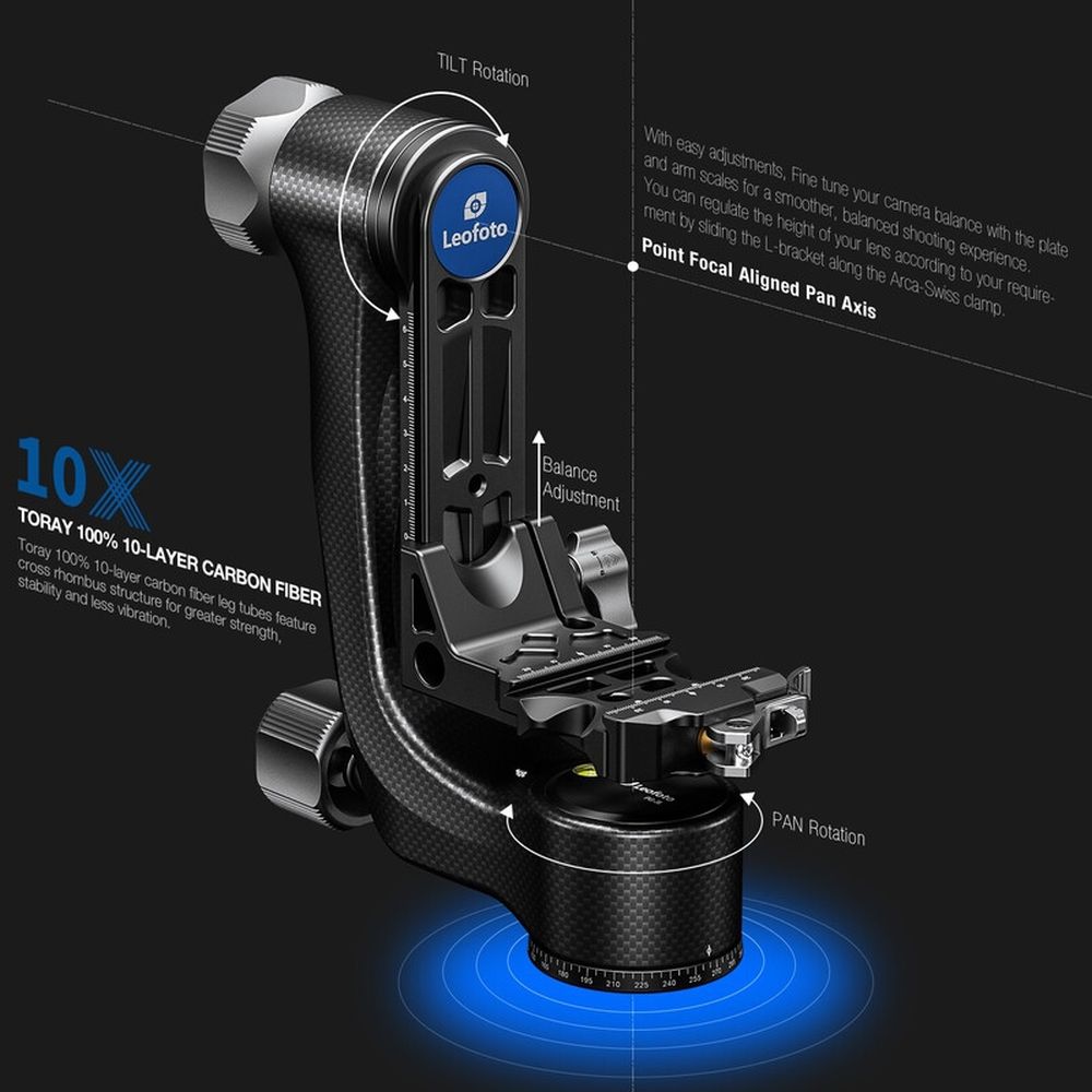 Leofoto PG-3L Tête de cardan