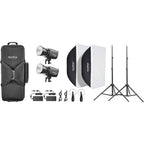 Godox Litemons LA300Bi Bi-colour LED Video Light 2 Light Kit (noir)