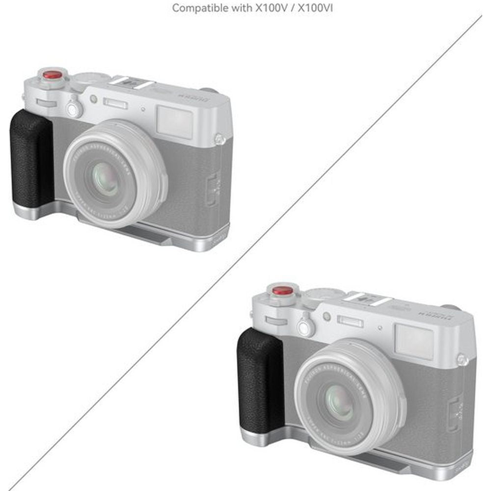 SmallRig 4555B Plaque de Montage en L avec Poignée pour FUJIFILM X100VI / X100V (Argent)