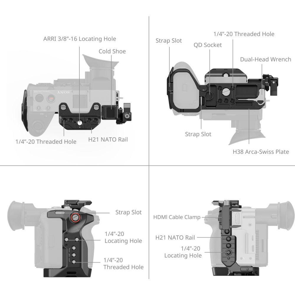 SmallRig 5588 Cage Kit for Sony FX2