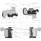 SmallRig 5590 Advanced Cage Kit avec Batterie Plate pour Sony FX2