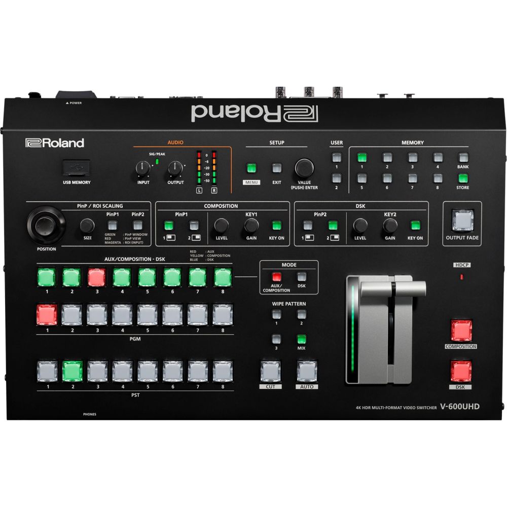 Mélangeur vidéo multiformat Roland V-600UHD 4K HDR