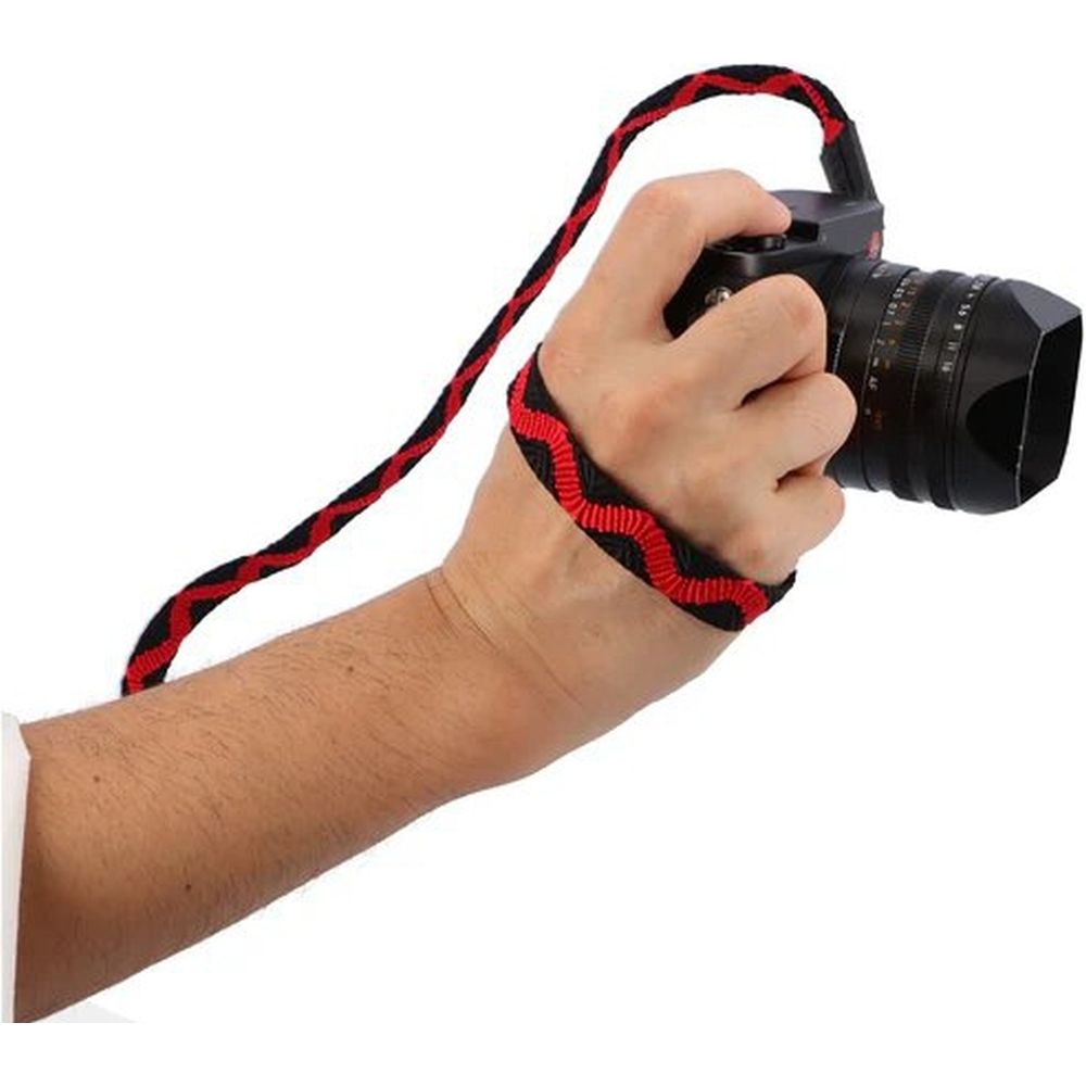 Artisan & Artist ACAM 317 Sazanami Bracelet en soie noir/rouge