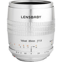 Lensbaby Velvet 85 Canon RF (Argent)