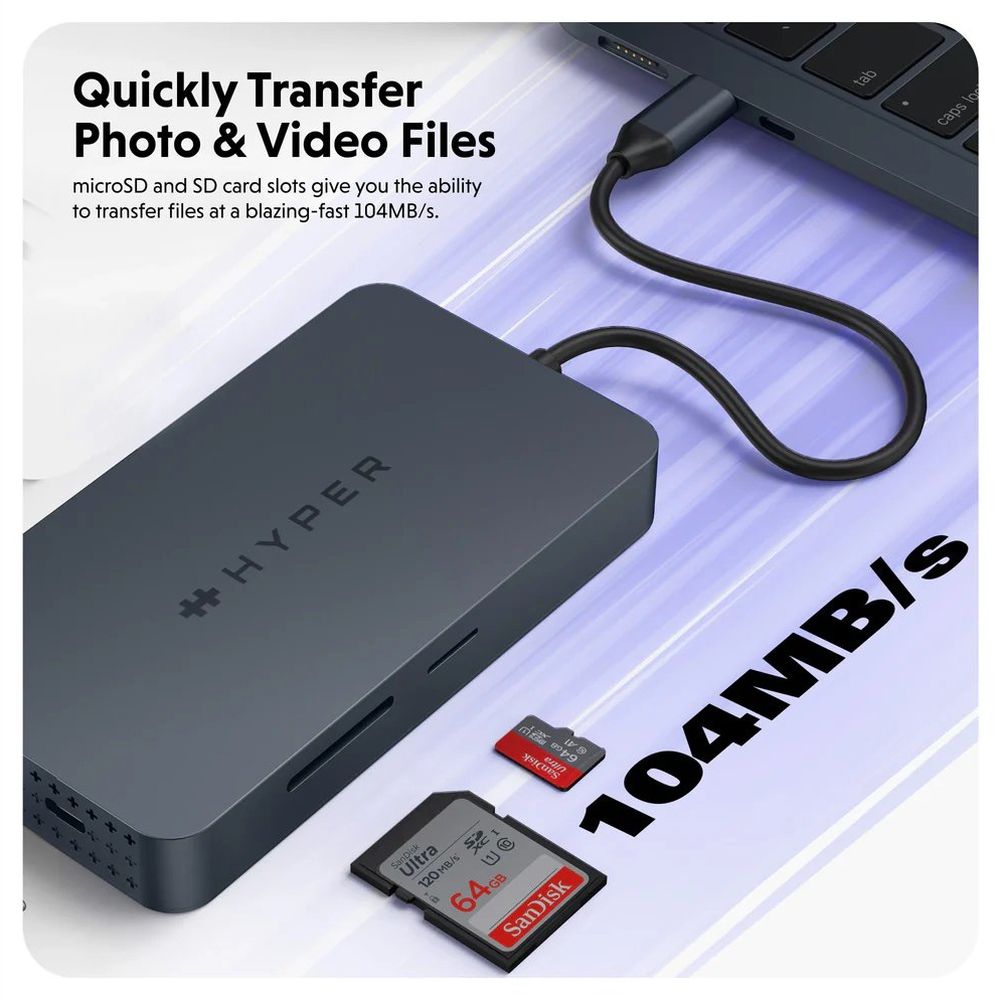 Hub Hyper USB-C HyperDrive Dual 4K HDMI 10 en 1