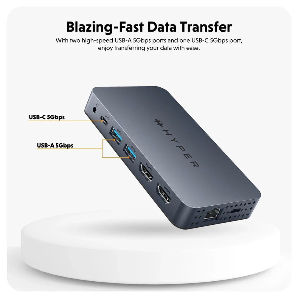 Hub Hyper USB-C HyperDrive Dual 4K HDMI 10 en 1