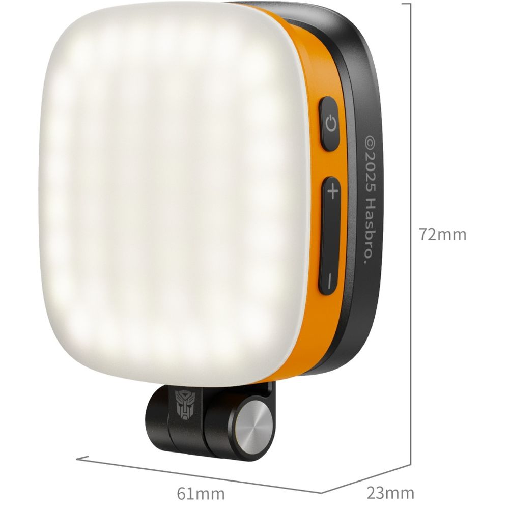 Lampe vidéo LED amovible SmallRig 5513 Vibe P48 pour téléphone portable « Édition BumbleBee »